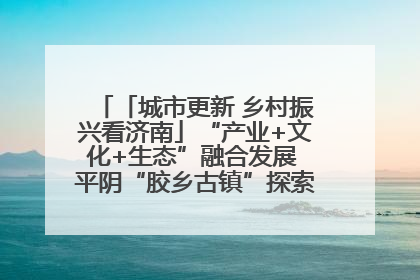 「城市更新 乡村振兴看济南」“产业+文化+生态”融合发展 平阴“胶乡古镇”探索振兴路径成效显著