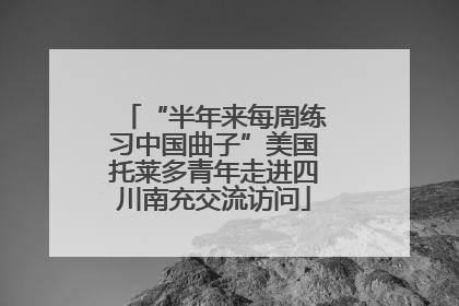 “半年来每周练习中国曲子”美国托莱多青年走进四川南充交流访问