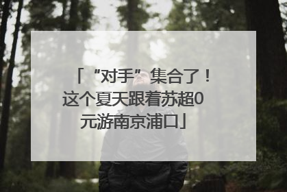 “对手”集合了！这个夏天跟着苏超0元游南京浦口