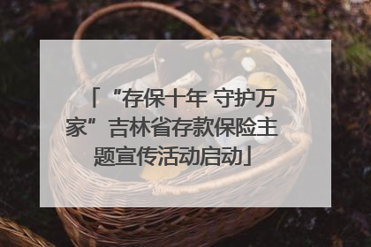 “存保十年 守护万家”吉林省存款保险主题宣传活动启动
