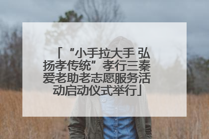 “小手拉大手 弘扬孝传统”孝行三秦爱老助老志愿服务活动启动仪式举行