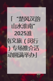 “楚风汉韵 山水淮南” 2025淮南文旅（闵行）专场推介活动圆满举办