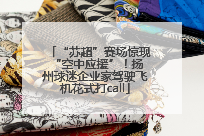 “苏超”赛场惊现 “空中应援”！扬州球迷企业家驾驶飞机花式打call