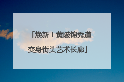 焕新！黄陂锦秀道变身街头艺术长廊