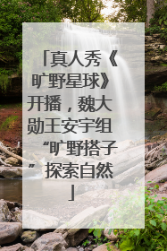 真人秀《旷野星球》开播，魏大勋王安宇组“旷野搭子”探索自然