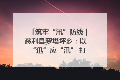 筑牢“汛”防线｜慈利县罗塔坪乡：以“迅”应“汛” 打赢暴雨防御战
