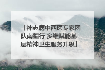 神志病中西医专家团队南疆行 多维赋能基层精神卫生服务升级