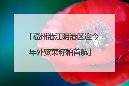 福州港江阴港区迎今年外贸菜籽粕首航