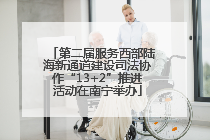 第二届服务西部陆海新通道建设司法协作“13+2”推进活动在南宁举办