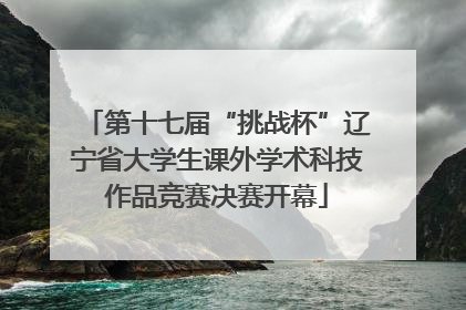 第十七届“挑战杯”辽宁省大学生课外学术科技作品竞赛决赛开幕