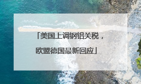美国上调钢铝关税，欧盟德国最新回应