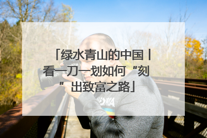 绿水青山的中国丨看一刀一划如何“刻”出致富之路