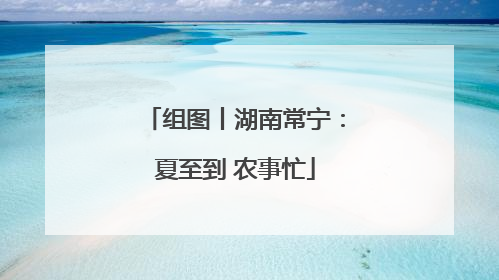 组图丨湖南常宁：夏至到 农事忙