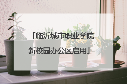 临沂城市职业学院新校园办公区启用