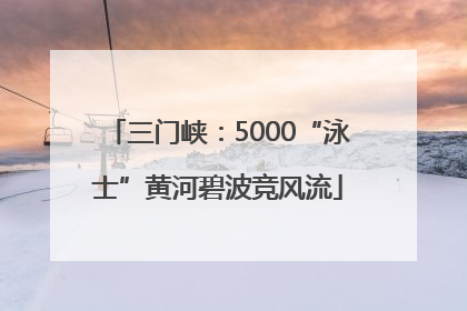三门峡：5000“泳士”黄河碧波竞风流