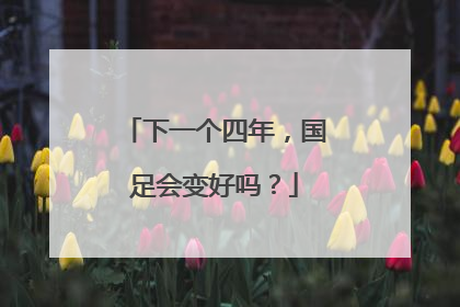 下一个四年，国足会变好吗？