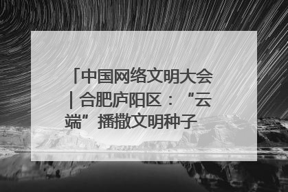中国网络文明大会｜合肥庐阳区：“云端”播撒文明种子 共建清朗网络空间