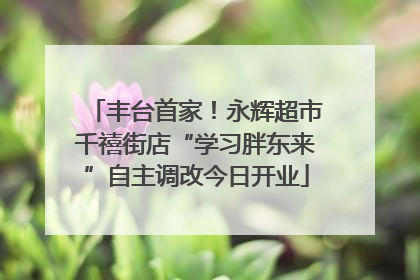 丰台首家！永辉超市千禧街店“学习胖东来”自主调改今日开业