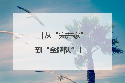 从“完井家”到“金牌队”