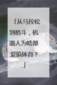 从马拉松到格斗，机器人为啥都爱搞体育？