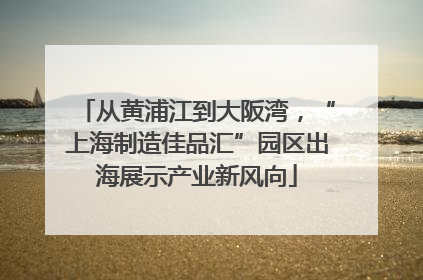 从黄浦江到大阪湾，“上海制造佳品汇”园区出海展示产业新风向