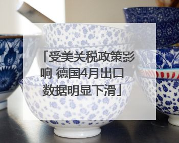 受美关税政策影响 德国4月出口数据明显下滑