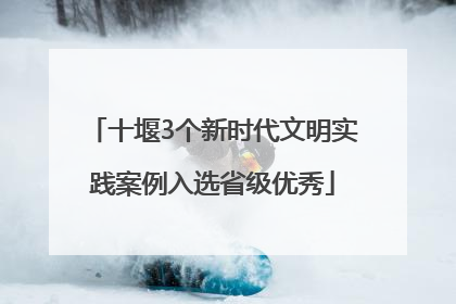 十堰3个新时代文明实践案例入选省级优秀