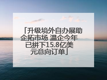 升级境外自办展助企拓市场 温企今年已拼下15.8亿美元意向订单