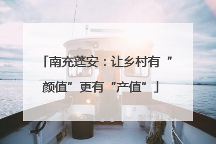 南充蓬安：让乡村有“颜值”更有“产值”