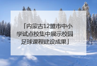 内蒙古12盟市中小学试点校集中展示校园足球课程建设成果