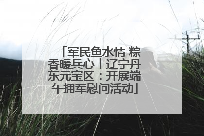 军民鱼水情 粽香暖兵心丨辽宁丹东元宝区：开展端午拥军慰问活动