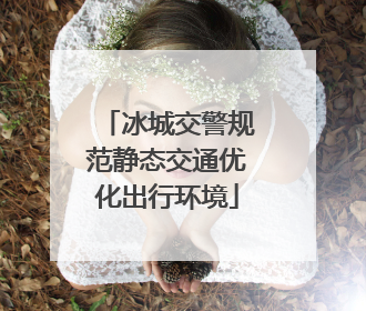 冰城交警规范静态交通优化出行环境