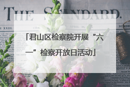 君山区检察院开展“六一”检察开放日活动