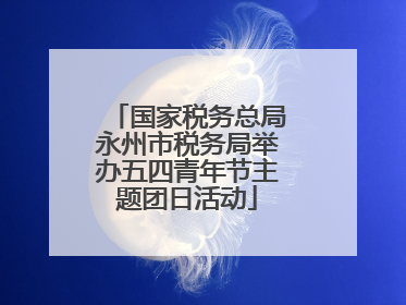国家税务总局永州市税务局举办五四青年节主题团日活动