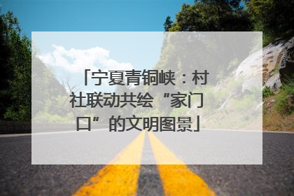 宁夏青铜峡：村社联动共绘“家门口”的文明图景