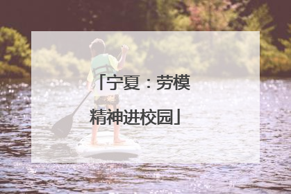 宁夏：劳模精神进校园