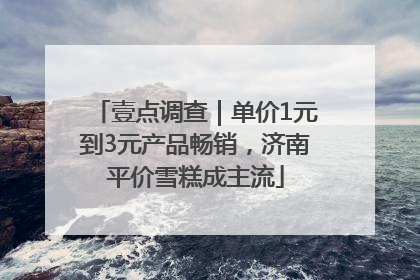壹点调查｜单价1元到3元产品畅销，济南平价雪糕成主流