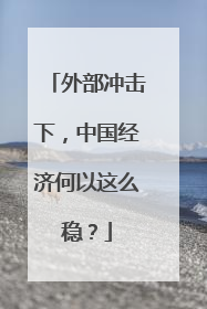 外部冲击下，中国经济何以这么稳？