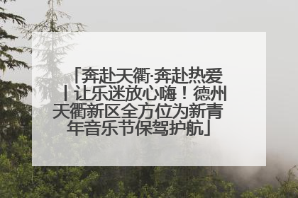 奔赴天衢·奔赴热爱丨让乐迷放心嗨！德州天衢新区全方位为新青年音乐节保驾护航