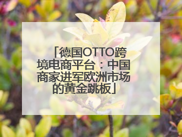 德国OTTO跨境电商平台：中国商家进军欧洲市场的黄金跳板