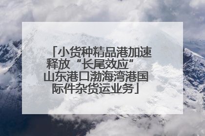 小货种精品港加速释放“长尾效应” 山东港口渤海湾港国际件杂货运业务