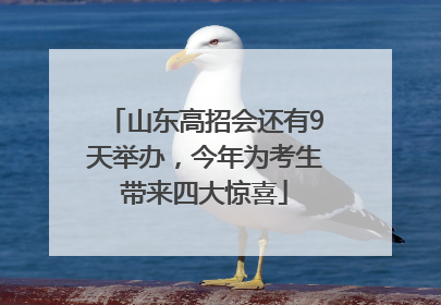 山东高招会还有9天举办，今年为考生带来四大惊喜