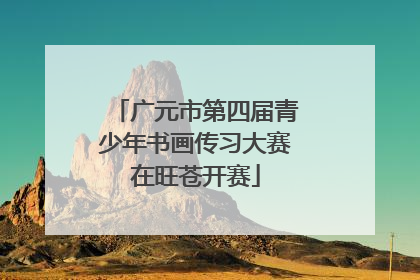 广元市第四届青少年书画传习大赛在旺苍开赛