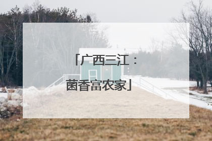 广西三江：菌香富农家