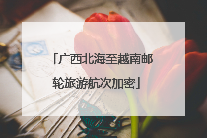 广西北海至越南邮轮旅游航次加密