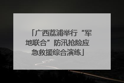 广西荔浦举行“军地联合”防汛抢险应急救援综合演练