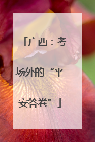 广西：考场外的“平安答卷”