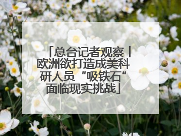 总台记者观察丨欧洲欲打造成美科研人员“吸铁石”面临现实挑战