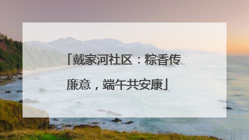 戴家河社区：粽香传廉意，端午共安康