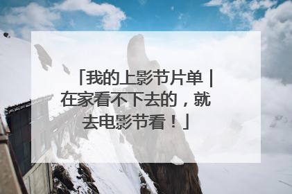 我的上影节片单｜在家看不下去的，就去电影节看！
